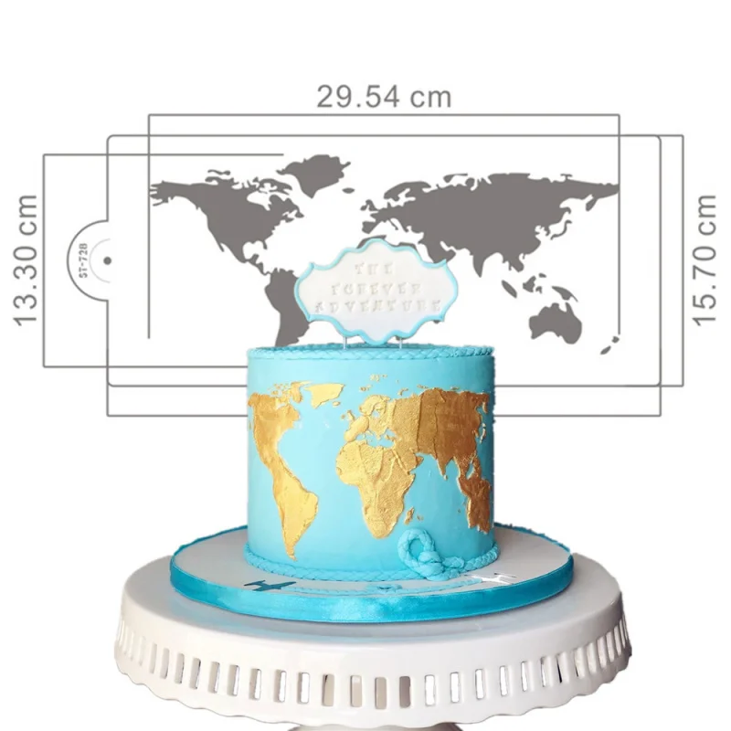Printing Template Earth Map Latte Art Model Cake Spray Mold DIYBaking Decoration Template Hand-Painted Mold
Printing Template Earth Map Latte Art Model Cake Spray Mold DIYBaking Decoration Template Hand-Painted Mold