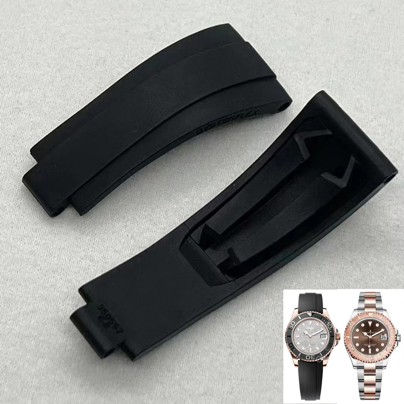 FUYIJIA Custom 18MM Fluororubber Strap Original Style R-olex Yacht 37MM Watchbands VITON With Built-in Memory Steel Sheet Belt
FUYIJIA Custom 18MM Fluororubber Strap Original Style R-olex Yacht 37MM Watchbands VITON With Built-in Memory Steel Sheet Belt