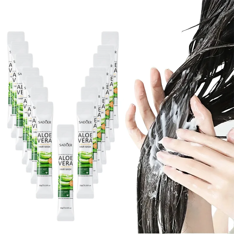 Aloe Vera Hair Mask, Individually Packaged, Suitable for Travel, Travel Size, Each Sachet Is Individually Wrapped, Ready to Use, 10g Per Small Sachet
Aloe Vera Hair Mask, Individually Packaged, Suitable for Travel, Travel Size, Each Sachet Is Individually Wrapped, Ready to Use, 10g Per Small Sachet