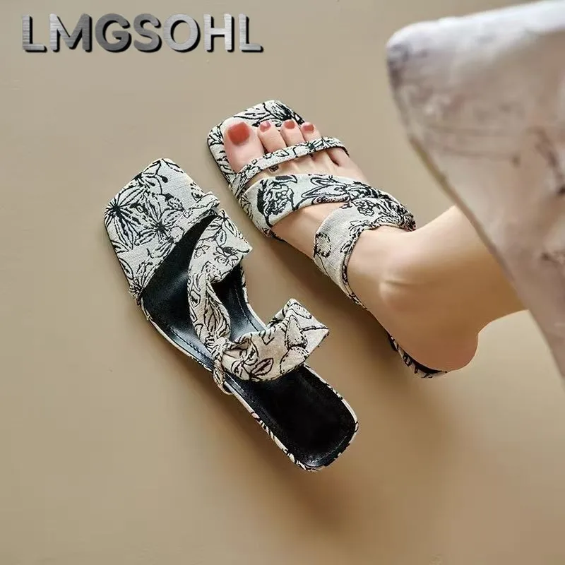 Square Toe High Heels Women Slippers Random Print New Sandals 2025 Trend Summer Shoes Designer Party Dress Woman Pumps Zapatos
Square Toe High Heels Women Slippers Random Print New Sandals 2025 Trend Summer Shoes Designer Party Dress Woman Pumps Zapatos