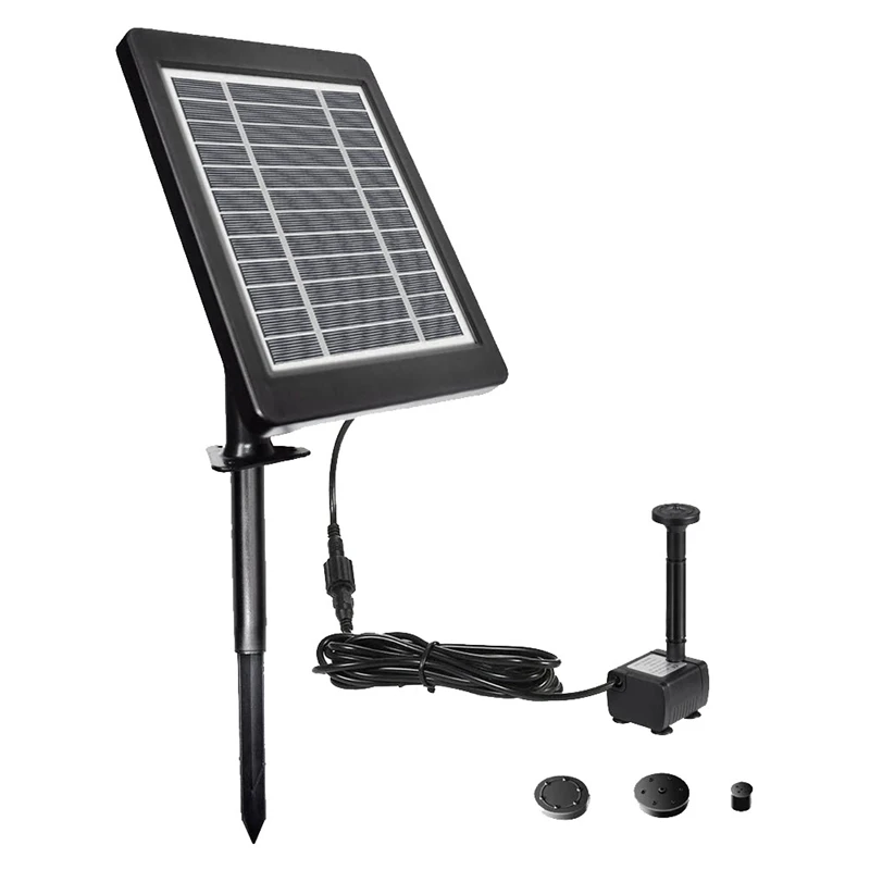 200L/H Solar Panel Water Fountain Pool Pond Garden Water Sprinkler Sprayer Black Plastic For Bird Bath Water Fountain Pump
200L/H Solar Panel Water Fountain Pool Pond Garden Water Sprinkler Sprayer Black Plastic For Bird Bath Water Fountain Pump