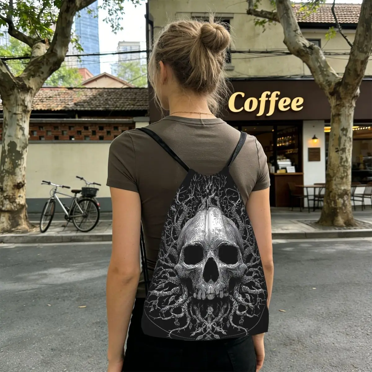 Skeleton Tree Printed Backpacks Fashion Drawstring Bags Sports Bag Book Bags for Man Woman School
Skeleton Tree Printed Backpacks Fashion Drawstring Bags Sports Bag Book Bags for Man Woman School