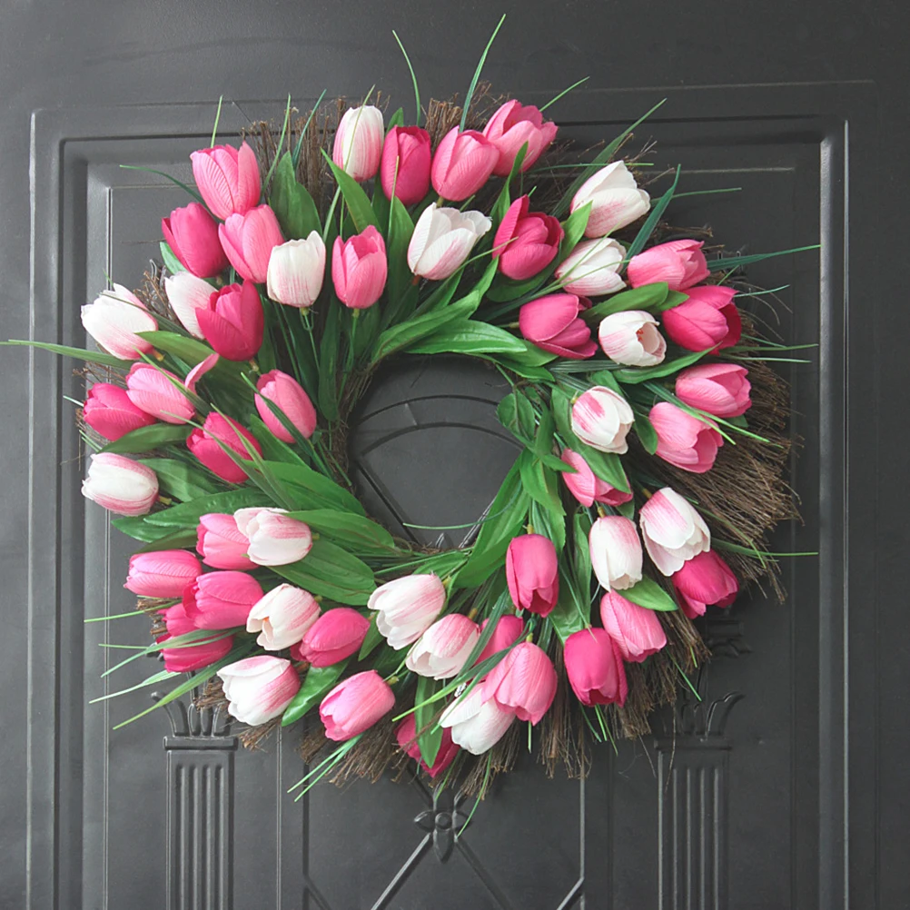 Fake Tulip Garland Cloth Rattan Wedding Festival Party Decoration Pink Floral Garland For Outdoor Door Home Decor
Fake Tulip Garland Cloth Rattan Wedding Festival Party Decoration Pink Floral Garland For Outdoor Door Home Decor