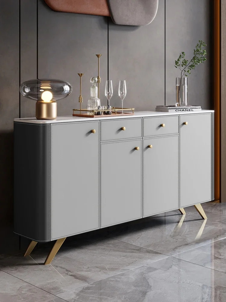 minimalist saddle leather rock board dining cabinet, living room wall storage cabinet, bed end cabinet
minimalist saddle leather rock board dining cabinet, living room wall storage cabinet, bed end cabinet