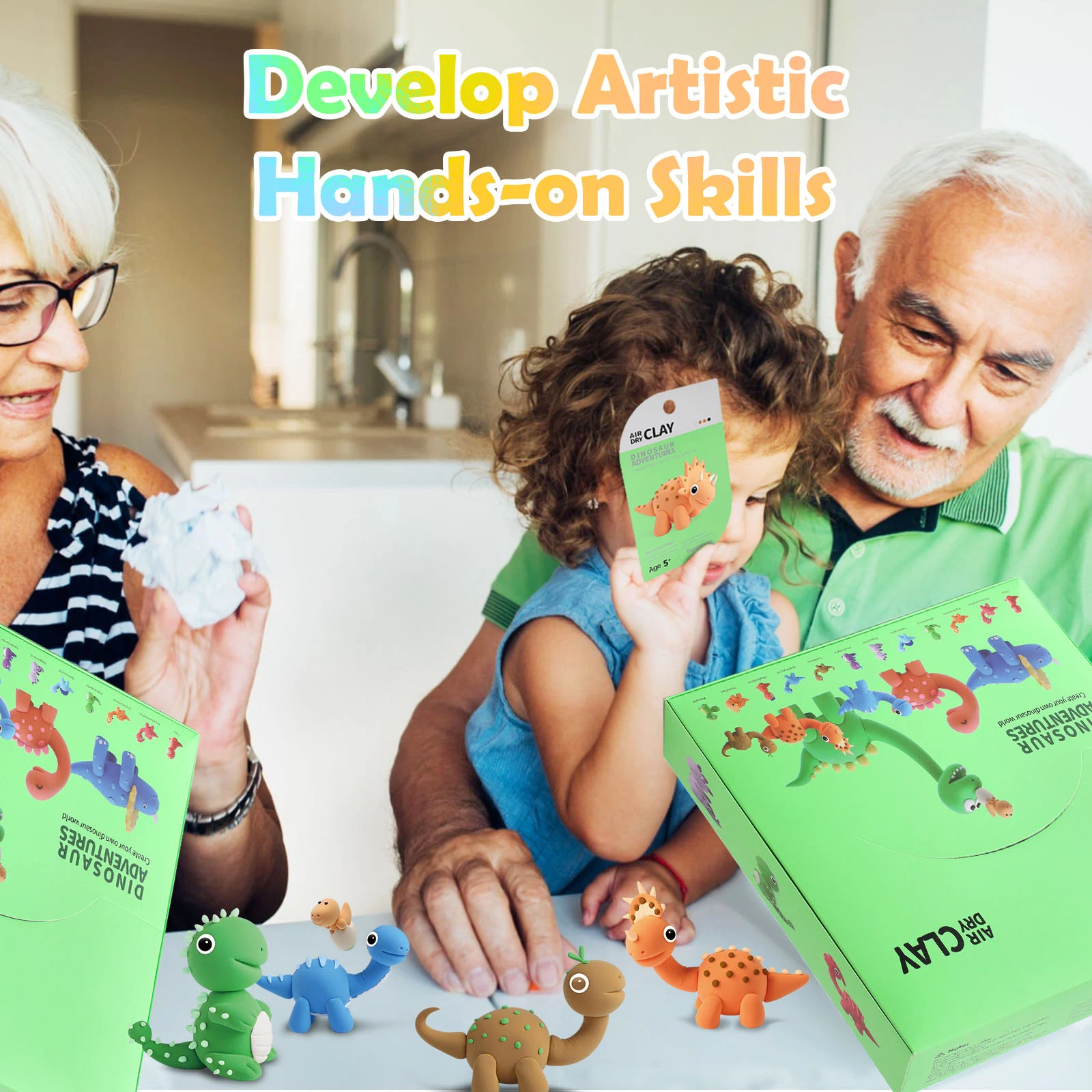 Air Dry Clay Kit Creative Kids Modeling Clay Gift Kits with Tools Super Light DIY Soft Clay Toys for Girls Boys Animal Theme
Air Dry Clay Kit Creative Kids Modeling Clay Gift Kits with Tools Super Light DIY Soft Clay Toys for Girls Boys Animal Theme