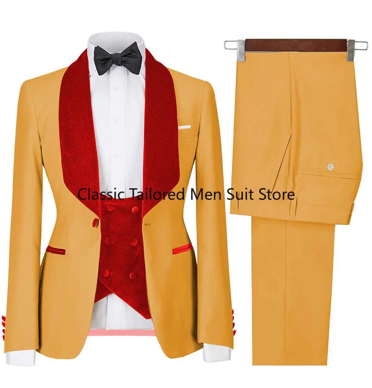 Formal Men's Wedding Suits 3 Pieces Slim Fit for Best Groom Single Breasted Suit
Formal Men's Wedding Suits 3 Pieces Slim Fit for Best Groom Single Breasted Suit