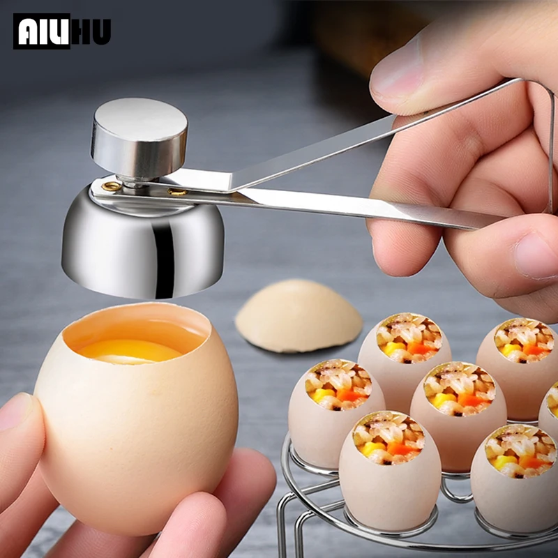 Egg Scissors Kitchen Gadgets Stainless Steel Egg Topper Cutter Metal Boiled Raw Egg Opener Creative Kitchen Accessories A5403
Egg Scissors Kitchen Gadgets Stainless Steel Egg Topper Cutter Metal Boiled Raw Egg Opener Creative Kitchen Accessories A5403