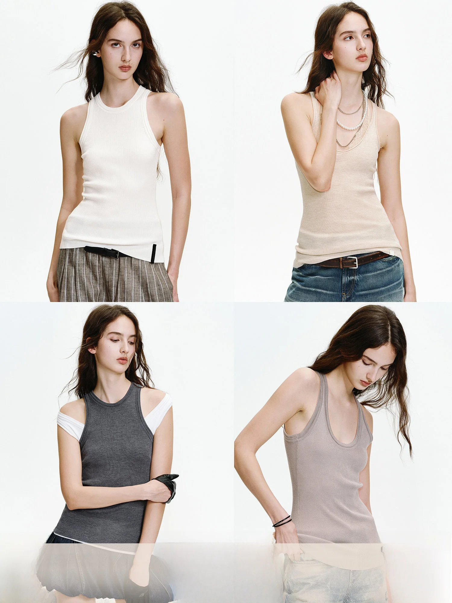 Fuzhen Silk Wool Blend Skin-friendly Multi-collar High Elastic Slim-fit Knitted Base Layer Vest Women's Inner Wear Tank Top
Fuzhen Silk Wool Blend Skin-friendly Multi-collar High Elastic Slim-fit Knitted Base Layer Vest Women's Inner Wear Tank Top