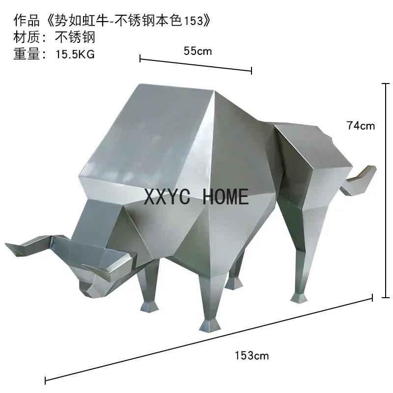 Hotel Courtyard Soft Stainless Steel Animal Floor Sculpture Lucky Cow Outdoor Lawn Art Landscape
Hotel Courtyard Soft Stainless Steel Animal Floor Sculpture Lucky Cow Outdoor Lawn Art Landscape