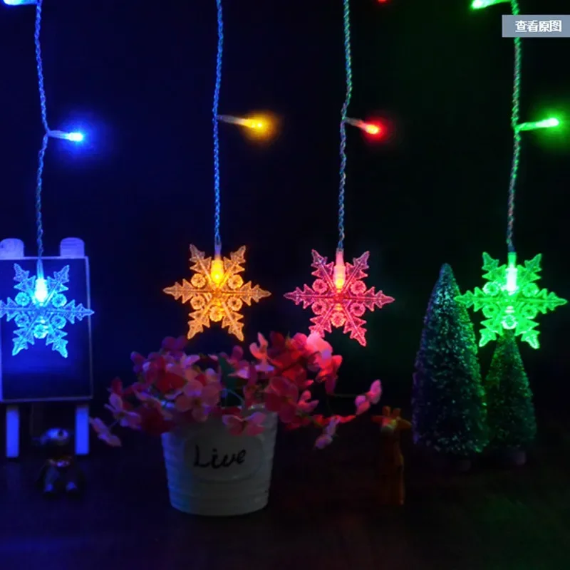 Christmas Decoration LED Snowflake Curtain Garland String Fairy Lights for Holiday Wedding Party Home 2025 New Year Decor 220V
Christmas Decoration LED Snowflake Curtain Garland String Fairy Lights for Holiday Wedding Party Home 2025 New Year Decor 220V