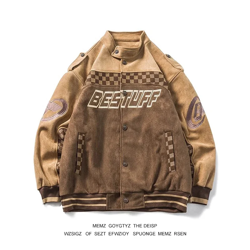 Мужская замшевая мотоциклетная куртка American Sle, осенне-зимняя свободная повседневная универсальная верхняя одежда с воротником-стойкой для молодежи
Мужская замшевая мотоциклетная куртка American Sle, осенне-зимняя свободная повседневная универсальная верхняя одежда с воротником-стойкой для молодежи