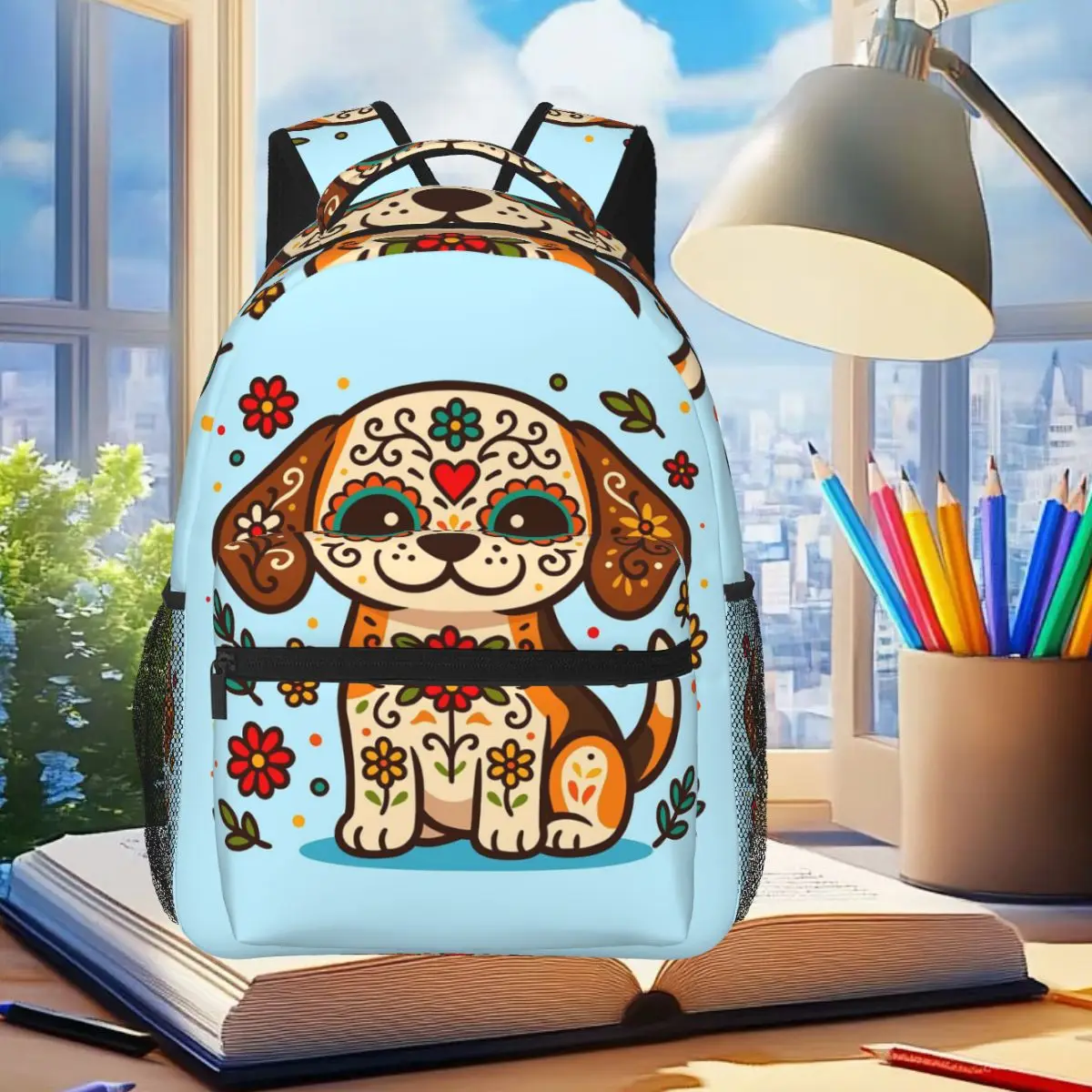 Day Of The Dead Beagle Backpack Student Boys Girls BookBag Kids School Bag Laptop Shoulder Bags for Men Women
Day Of The Dead Beagle Backpack Student Boys Girls BookBag Kids School Bag Laptop Shoulder Bags for Men Women