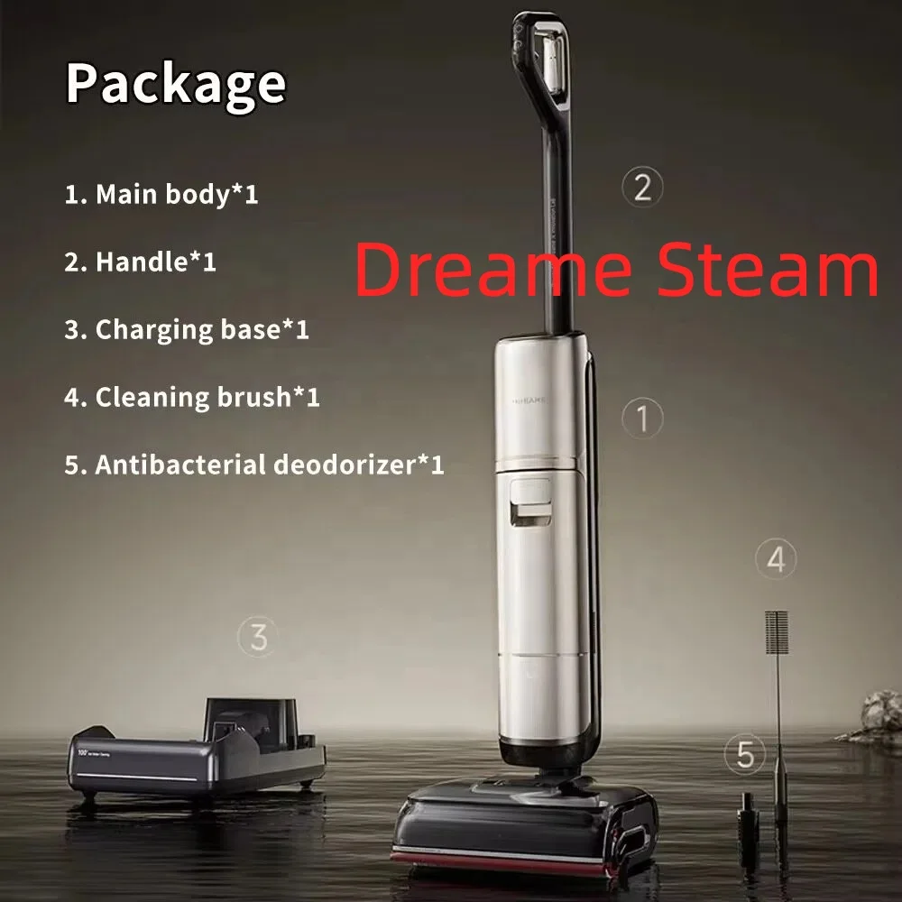 Dreame H16 Pro Steam One Step Wet & Dry Cordless Vacuum Cleaner Self-Cleaning Base Smart Washing Disinfection Powerful Suction
Dreame H16 Pro Steam One Step Wet & Dry Cordless Vacuum Cleaner Self-Cleaning Base Smart Washing Disinfection Powerful Suction