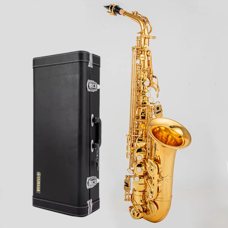 New professional alto saxophone YAS-280 gold key super instrument high-quality electrophoretic gold saxophone blowing mouth gift 
New professional alto saxophone YAS-280 gold key super instrument high-quality electrophoretic gold saxophone blowing mouth gift