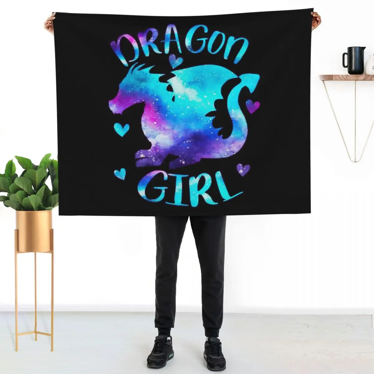 Dragon Girl Throw Blanket Machine Washable Soft Warm Blanket
Dragon Girl Throw Blanket Machine Washable Soft Warm Blanket