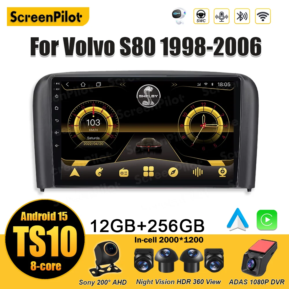 Android 15 For Volvo S80 1998-2006 Stereo Head Unit Bluetooth Mirror Link Multimedia Video Player Wireless Android Auto 8 Core
Android 15 For Volvo S80 1998-2006 Stereo Head Unit Bluetooth Mirror Link Multimedia Video Player Wireless Android Auto 8 Core