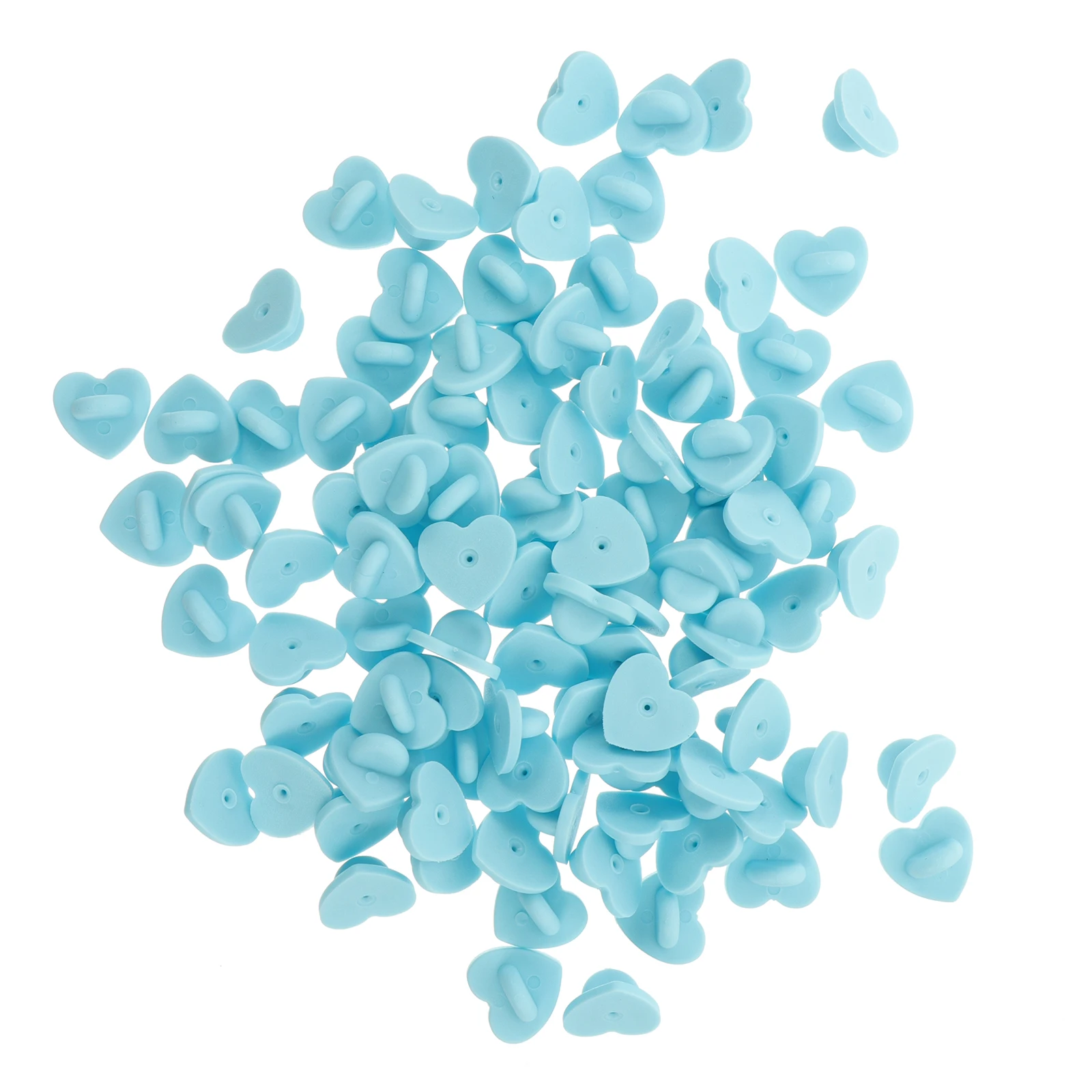 100 pcs Heart Shaped Plastic Cap Badge Pin Holder Blue Lapel Brooch Backing Buttons Pins Rubber Diy Jewelry Accessories
100 pcs Heart Shaped Plastic Cap Badge Pin Holder Blue Lapel Brooch Backing Buttons Pins Rubber Diy Jewelry Accessories