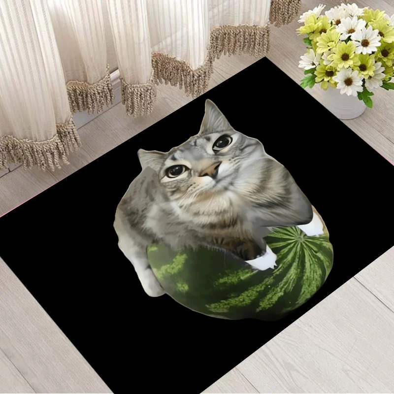Watermelon Cat Silly Cat Meme printed Carpet Non-slip Multi Function carpet Bedroom Rug Entrance Floor mat Kitchen Hallway Decor
Watermelon Cat Silly Cat Meme printed Carpet Non-slip Multi Function carpet Bedroom Rug Entrance Floor mat Kitchen Hallway Decor