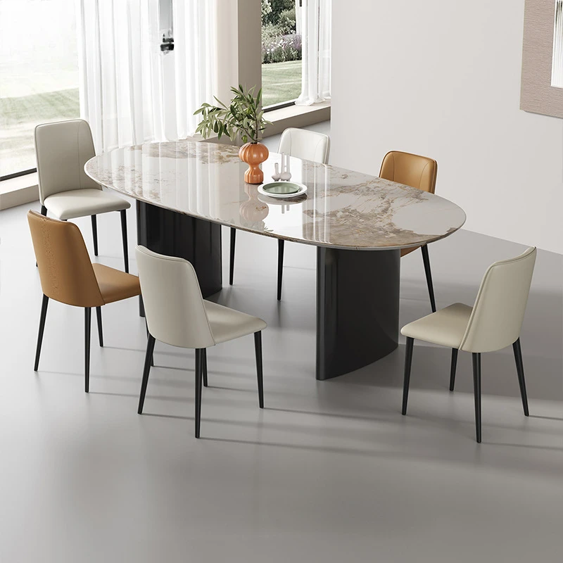 Home Modern Simple Leather Chair Italian Minimalist Designer Dining Table Hotel Model Room Backrest
Home Modern Simple Leather Chair Italian Minimalist Designer Dining Table Hotel Model Room Backrest