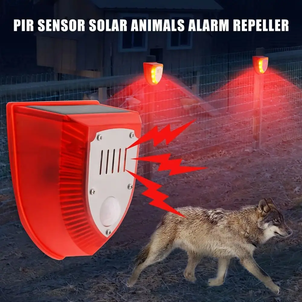 Waterproof Solar Alarm Multifunctional Solar-powered Solar Charging Alarm Animal Deterrent Sound Alarm Solar Lamps Home Security
Waterproof Solar Alarm Multifunctional Solar-powered Solar Charging Alarm Animal Deterrent Sound Alarm Solar Lamps Home Security