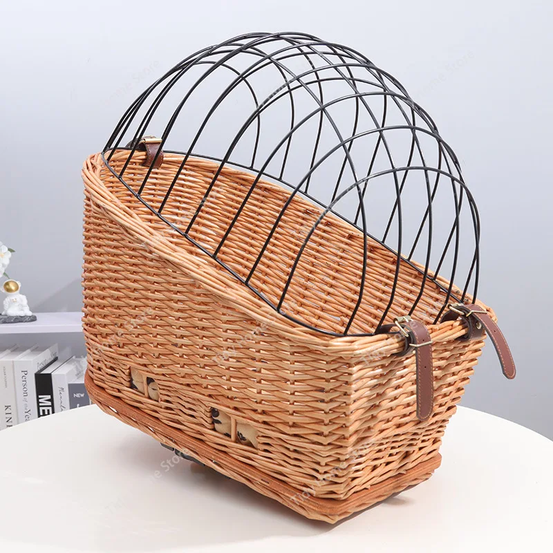 Pet Cage with Lid, Pet Baskets for Front & Rear of Bicycle for Cats & Dogs, Woven Baskets
Pet Cage with Lid, Pet Baskets for Front & Rear of Bicycle for Cats & Dogs, Woven Baskets