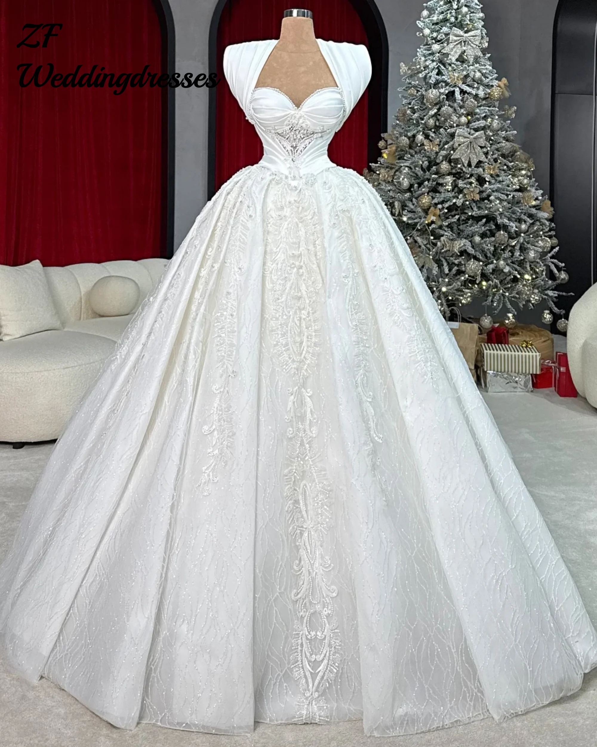 Customized Sparkly Princess Ball Gown Bride Dresses Beaded Wedding Dresses 2026 Sequins Sweetheart Vestido De Novia
Customized Sparkly Princess Ball Gown Bride Dresses Beaded Wedding Dresses 2026 Sequins Sweetheart Vestido De Novia