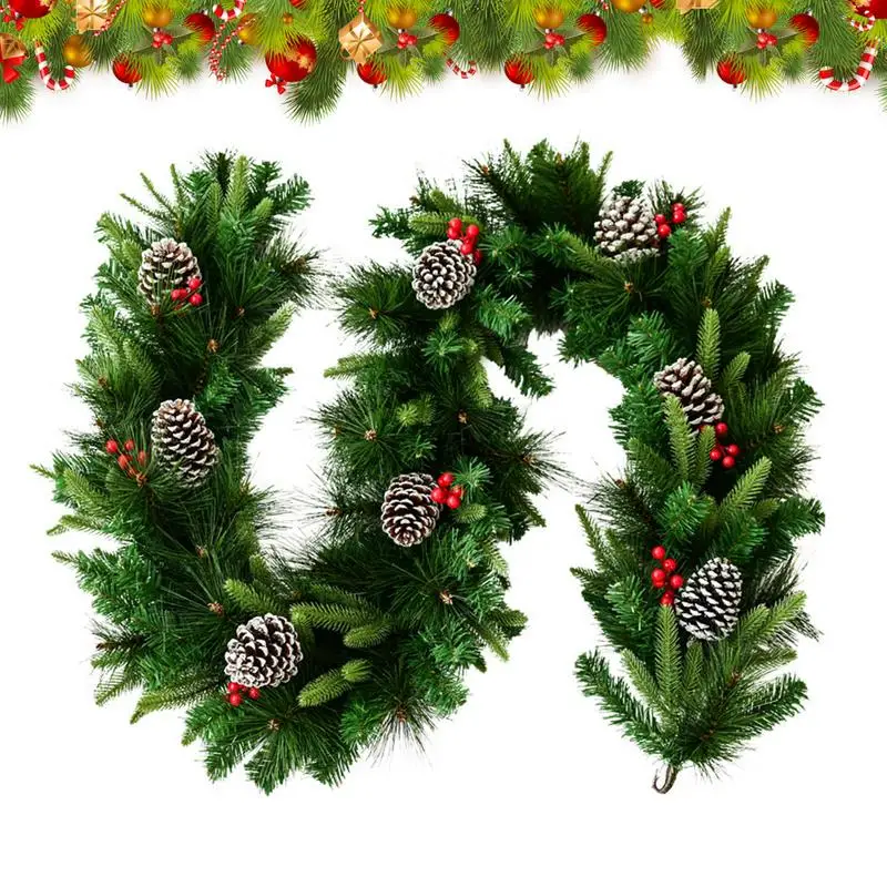 Artificial Christmas Wreath Pine Artificial 6.5ft Door Wreath Christmas Wreath Rattan Greenery Red Berries Christmas Supplies
Artificial Christmas Wreath Pine Artificial 6.5ft Door Wreath Christmas Wreath Rattan Greenery Red Berries Christmas Supplies