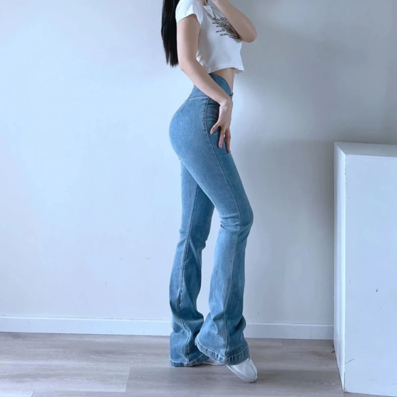 Women's Jeans Slim Fit Flare Female Cowboy Pants Korean Popular Clothes 90s Vintage Harajuku Fashion Top Selling Fitted Trousers
Women's Jeans Slim Fit Flare Female Cowboy Pants Korean Popular Clothes 90s Vintage Harajuku Fashion Top Selling Fitted Trousers