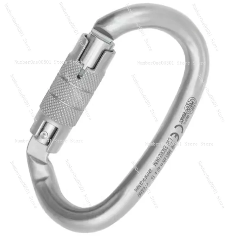 90 Degree Twist Lock Steel Carabiner Imported Climbing Gear for High Altitude Rescue Photography Acrobatics
90 Degree Twist Lock Steel Carabiner Imported Climbing Gear for High Altitude Rescue Photography Acrobatics