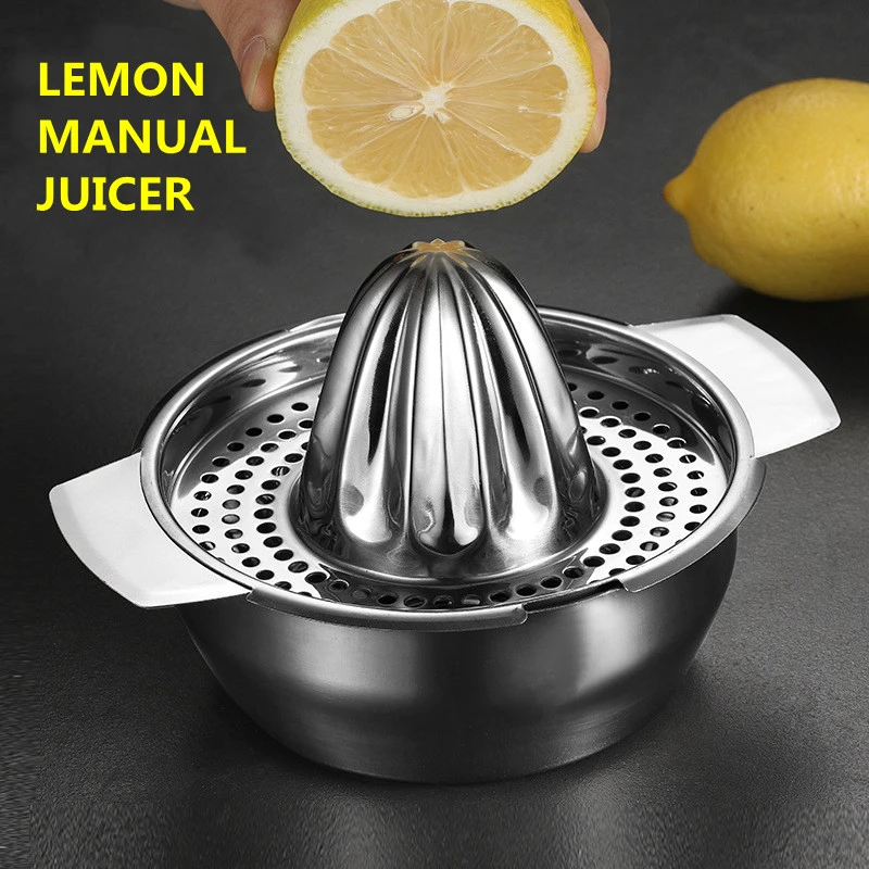 Portable Lemon Orange Manual Fruit Juicer Stainless Steel Kitchen Accessories Tools Citrus 100% Raw Hand Pressed Juice Maker
Portable Lemon Orange Manual Fruit Juicer Stainless Steel Kitchen Accessories Tools Citrus 100% Raw Hand Pressed Juice Maker