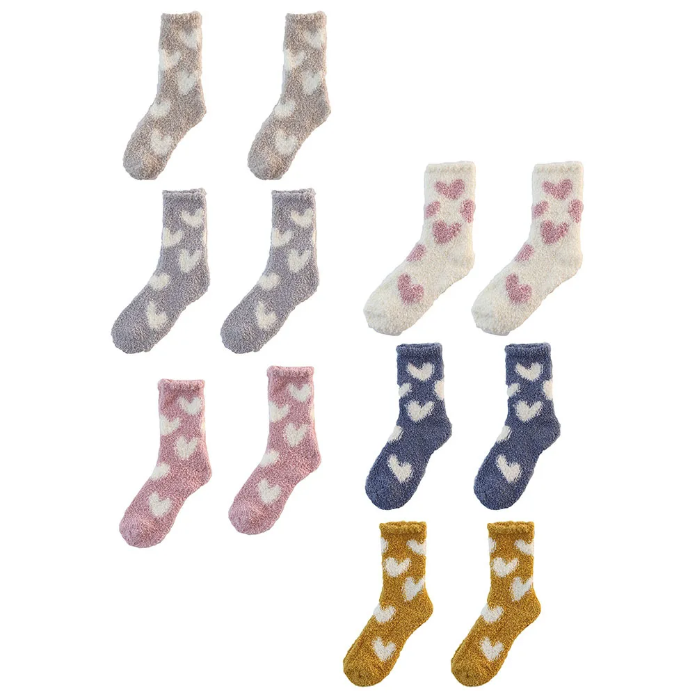 6Pairs Cozy Socks for Girls and Women Warm Thickened Autumn Winter Nondrop Smooth Suture Highgrade Atmosphere Gift Idea
6Pairs Cozy Socks for Girls and Women Warm Thickened Autumn Winter Nondrop Smooth Suture Highgrade Atmosphere Gift Idea