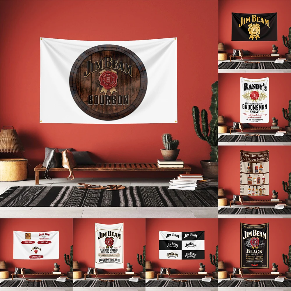 3X5FT 90X150CM whisky-J-jim beams Flag Polyester Printed Alcohol Wine Banner For Decor Drink rum Wine Banner 
3X5FT 90X150CM whisky-J-jim beams Flag Polyester Printed Alcohol Wine Banner For Decor Drink rum Wine Banner