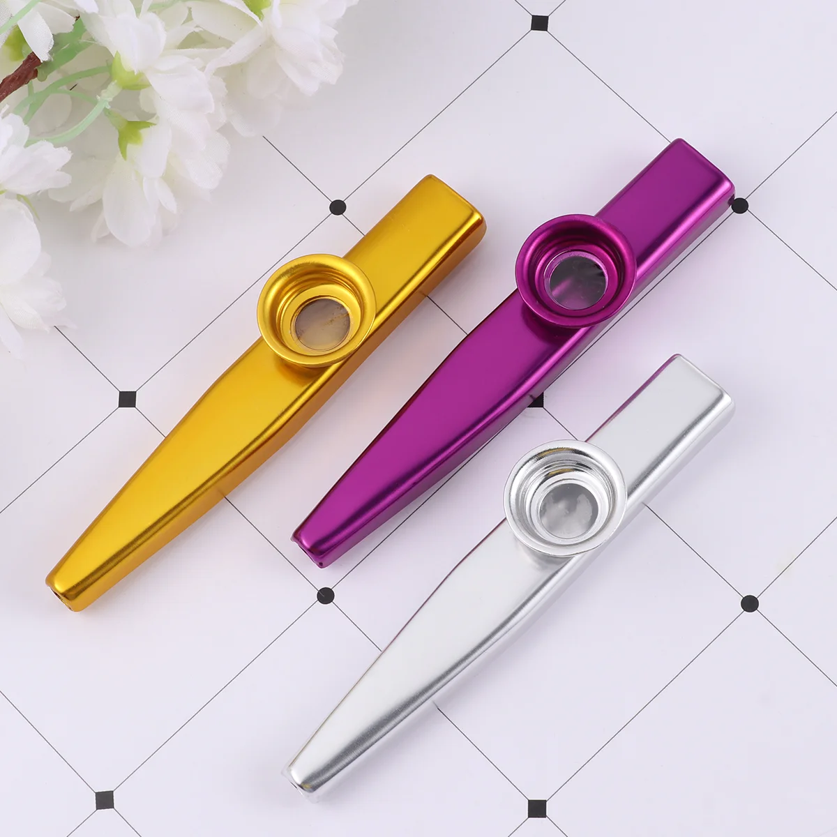 6 Pcs Metal Child Toddler Music Toys Kids Playset 12*25cm Musical Instruments Metallic Kazoos
6 Pcs Metal Child Toddler Music Toys Kids Playset 12*25cm Musical Instruments Metallic Kazoos