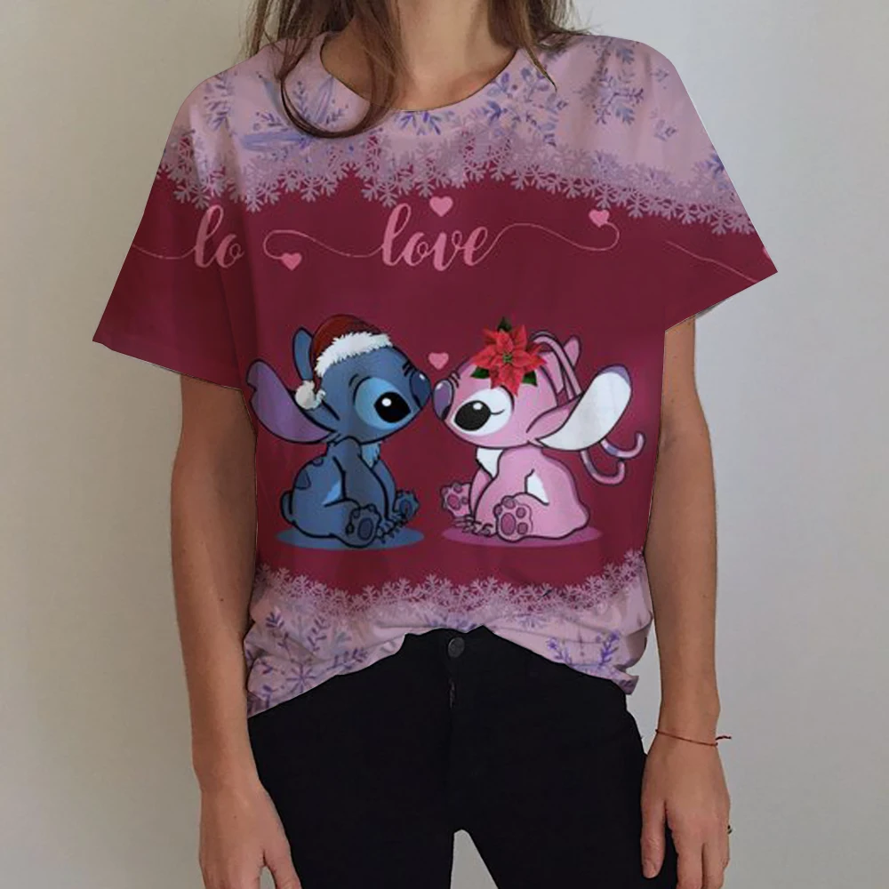Disney Cartoon Cute Lilo Stitch Women T-shirt Kawaii Graphic Short Sleeve T Shirt 2025 Summer Streetwear Print Y2k Clothing Tops
Disney Cartoon Cute Lilo Stitch Women T-shirt Kawaii Graphic Short Sleeve T Shirt 2025 Summer Streetwear Print Y2k Clothing Tops