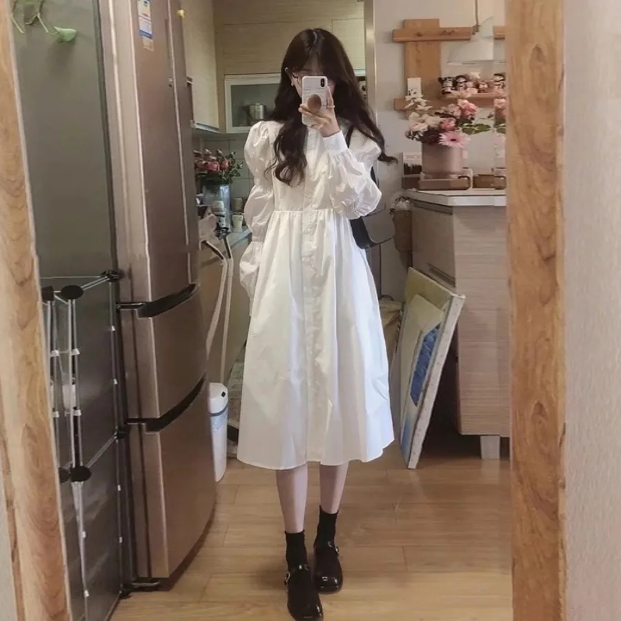 【HOT】French first love Platycodon grandiflorum white long-sleeved base dress women's interior early spring and autumn design ni
【HOT】French first love Platycodon grandiflorum white long-sleeved base dress women's interior early spring and autumn design ni