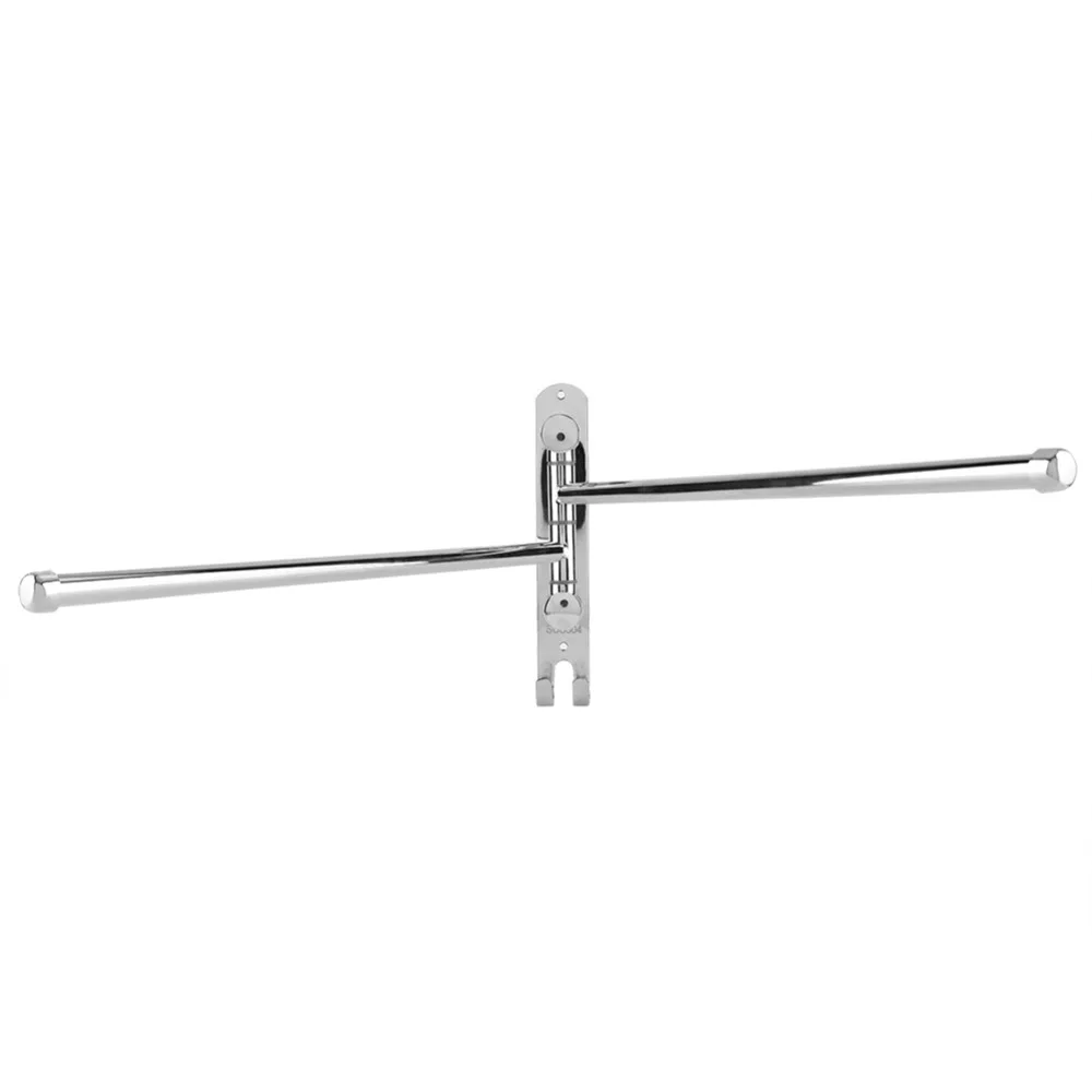 Stainless Steel Rotary Towel Rack Wall Mounted Adjustable Swing Arms Towel Rack Double Hook Silver Swivel Towel Bar
Stainless Steel Rotary Towel Rack Wall Mounted Adjustable Swing Arms Towel Rack Double Hook Silver Swivel Towel Bar