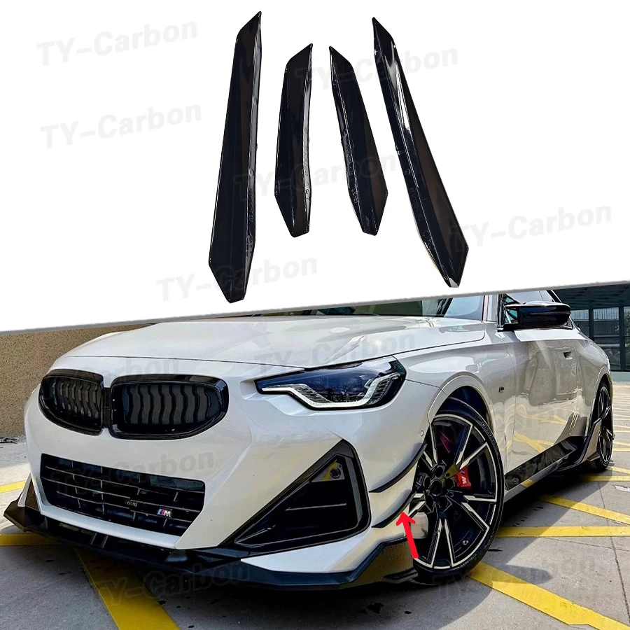 Bright Black VTEN Style ABS Front Bumper Side Splitters for BMW 2 Series G42 M240i 2022+ Side Canards Fins Car Styling Bodykits
Bright Black VTEN Style ABS Front Bumper Side Splitters for BMW 2 Series G42 M240i 2022+ Side Canards Fins Car Styling Bodykits
