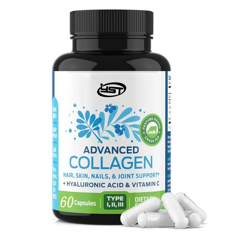 Multi collagen supplement containing hyaluronic acid and vitamin C is suitable for skin, wrinkles, and 60 capsules
Multi collagen supplement containing hyaluronic acid and vitamin C is suitable for skin, wrinkles, and 60 capsules