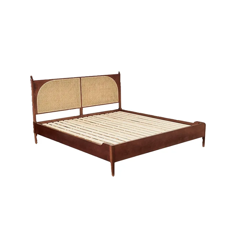 Wabi Sandy Wind Solid Wood Bed Rattan Head 1.5m Double Bed 1.8m Homestay Hotel Home Bedroom Single Bed
Wabi Sandy Wind Solid Wood Bed Rattan Head 1.5m Double Bed 1.8m Homestay Hotel Home Bedroom Single Bed