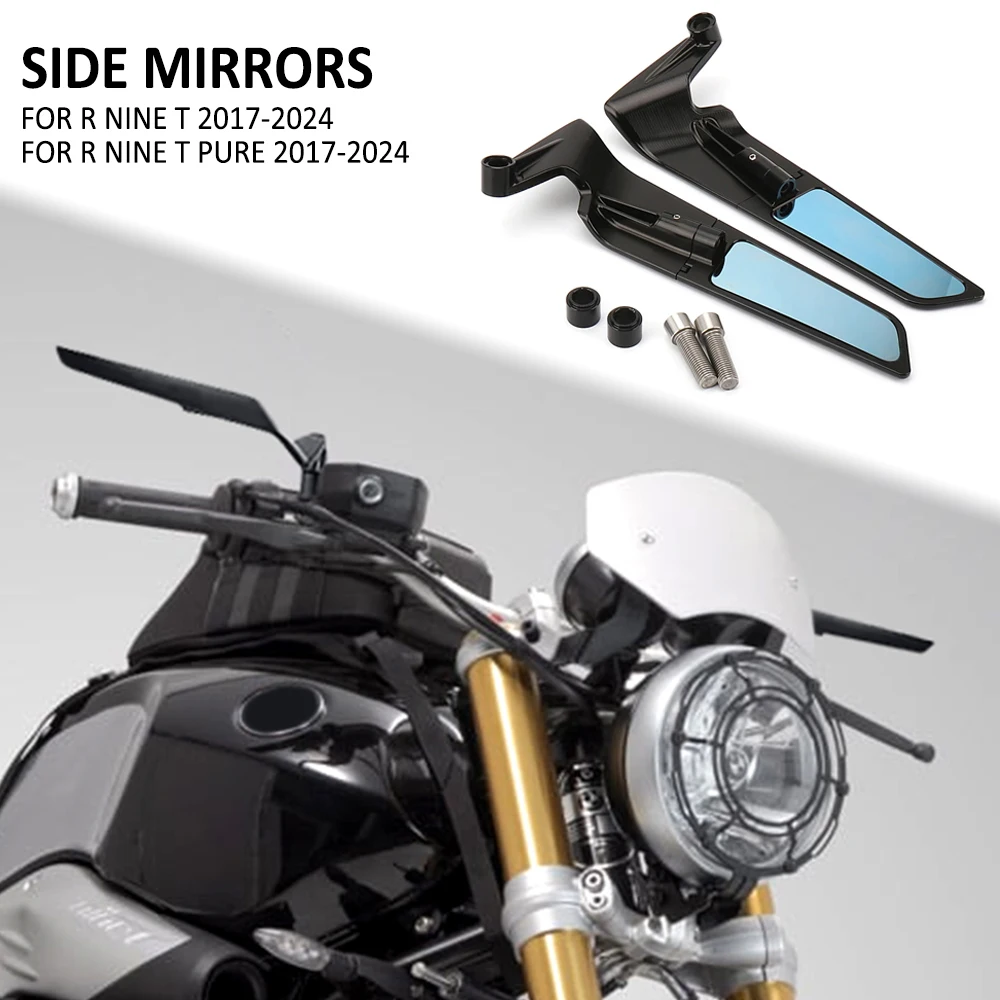 Motorcycle Rearview Rear View Mirrors Glass Back Side Mirror Kit For BMW RnineT R NINE T R NineT Pure 2017-2024 2023 2022 2021
Motorcycle Rearview Rear View Mirrors Glass Back Side Mirror Kit For BMW RnineT R NINE T R NineT Pure 2017-2024 2023 2022 2021