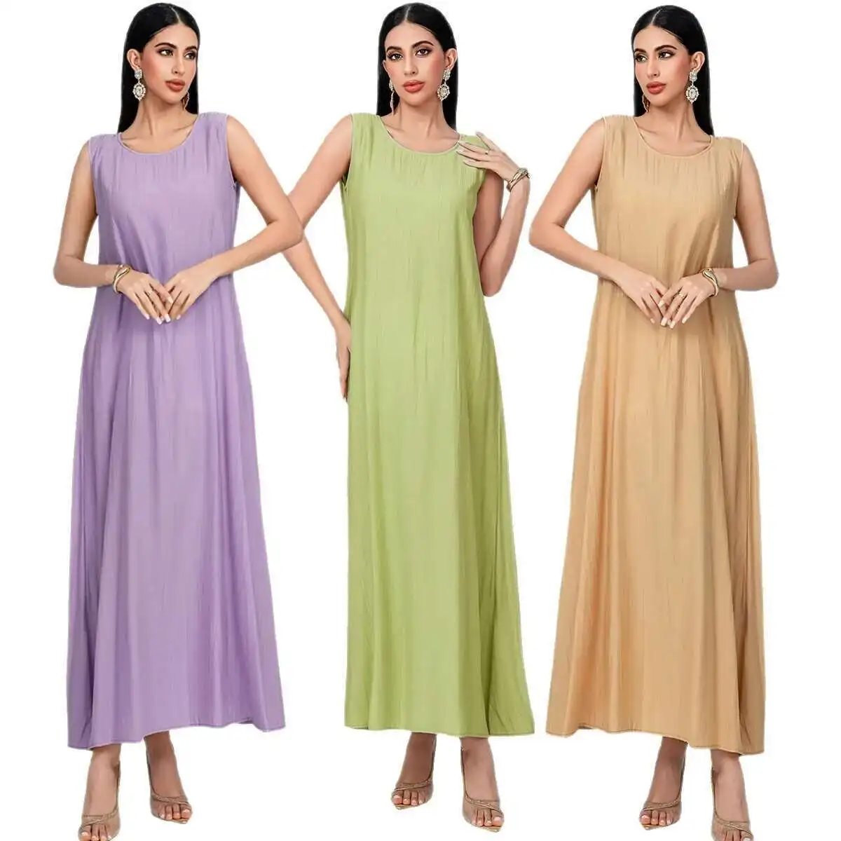 Ba01 Three-color Sleeveless Inner Dress Versatile Loose Tank Dress Elegant Outerwear Dress Ramadan Dubai Luxury Islam Elegant
Ba01 Three-color Sleeveless Inner Dress Versatile Loose Tank Dress Elegant Outerwear Dress Ramadan Dubai Luxury Islam Elegant