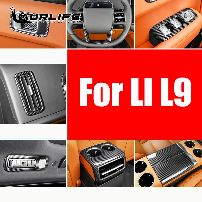 For LI L9 2021 2022 2023 2024 2025 Carbon Fiber Color Interior Decoration Cover window lift swtich gear shift panle Accessories
For LI L9 2021 2022 2023 2024 2025 Carbon Fiber Color Interior Decoration Cover window lift swtich gear shift panle Accessories