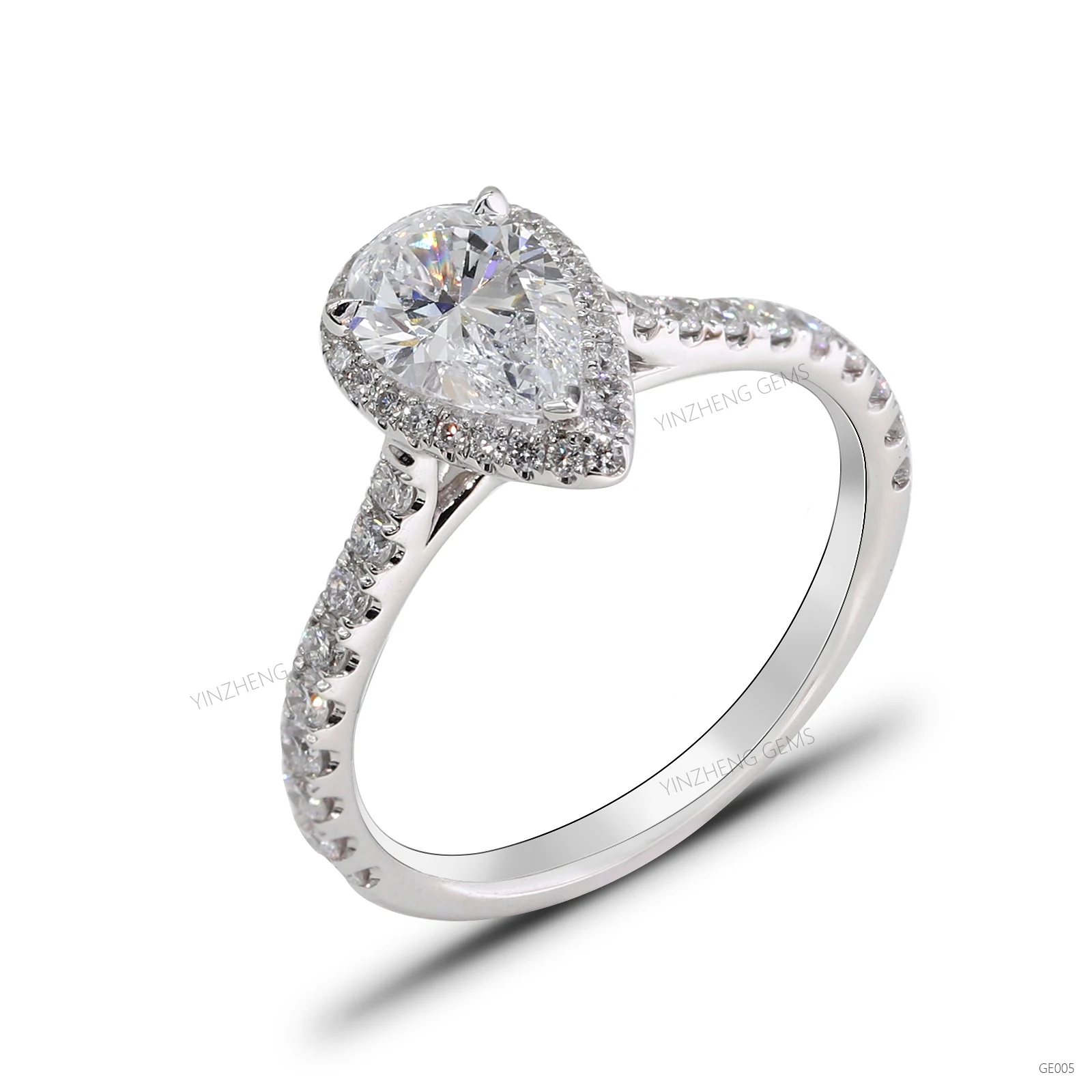 Luxury and new design Lab grown VVS pear cut shape diamond jewelry 14K gold white gold color ring for women
Luxury and new design Lab grown VVS pear cut shape diamond jewelry 14K gold white gold color ring for women