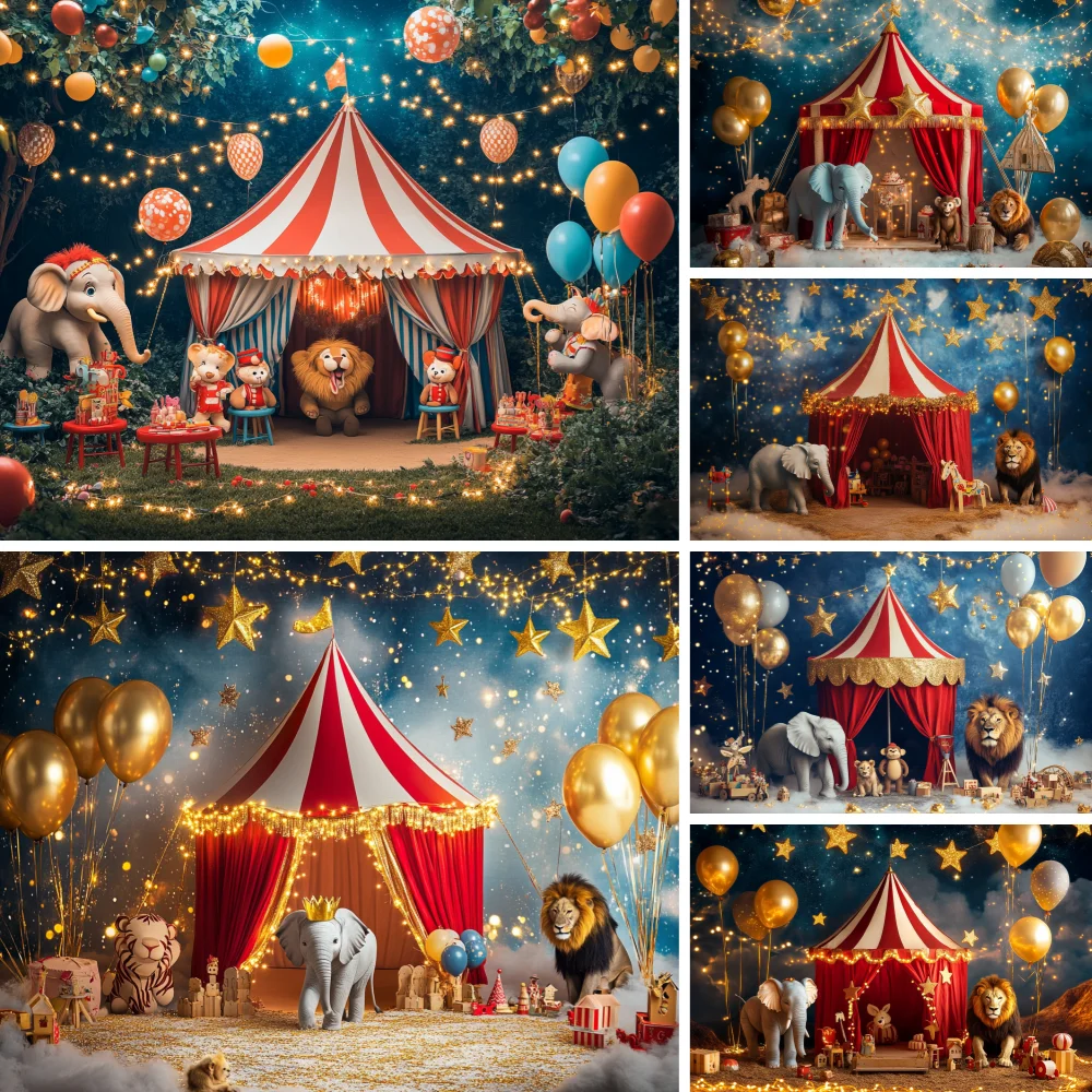 Circus Theme Party Photography Backdrop Jungle Animals Tent Balloons Carnival Baby Shower Birthday Party Decor Photo Background
Circus Theme Party Photography Backdrop Jungle Animals Tent Balloons Carnival Baby Shower Birthday Party Decor Photo Background
