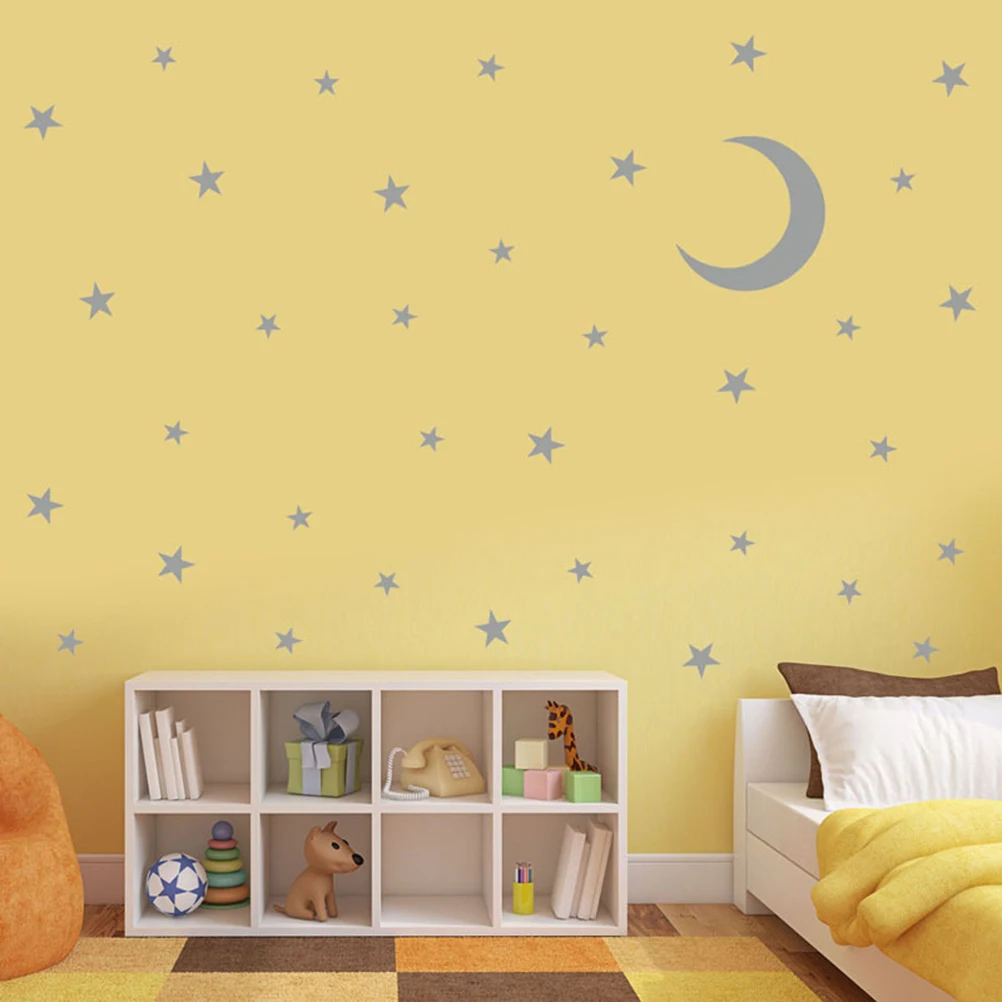 3pcs Star Moon Pattern Wall Stickers Peel Stick Decorative Wall Decals Bedroom Home Accessories Room Ornament Black
3pcs Star Moon Pattern Wall Stickers Peel Stick Decorative Wall Decals Bedroom Home Accessories Room Ornament Black