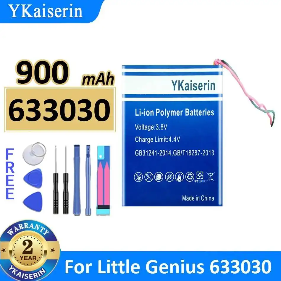 Good Low-Temperature Performance Phone Watch Battery Long Lasting For Little Genius 633030 900mAh
Good Low-Temperature Performance Phone Watch Battery Long Lasting For Little Genius 633030 900mAh