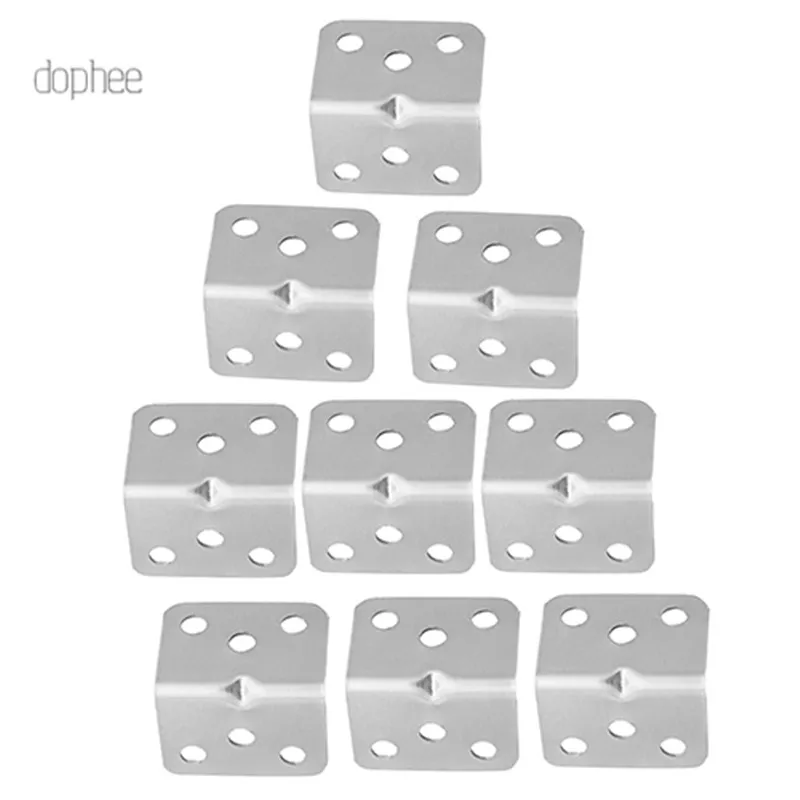dophee 10pcs L Shape Stainless Steel Corner Bracket Connectors Code Right Angle Support Furniture Fixing Reinforced Hardware
dophee 10pcs L Shape Stainless Steel Corner Bracket Connectors Code Right Angle Support Furniture Fixing Reinforced Hardware