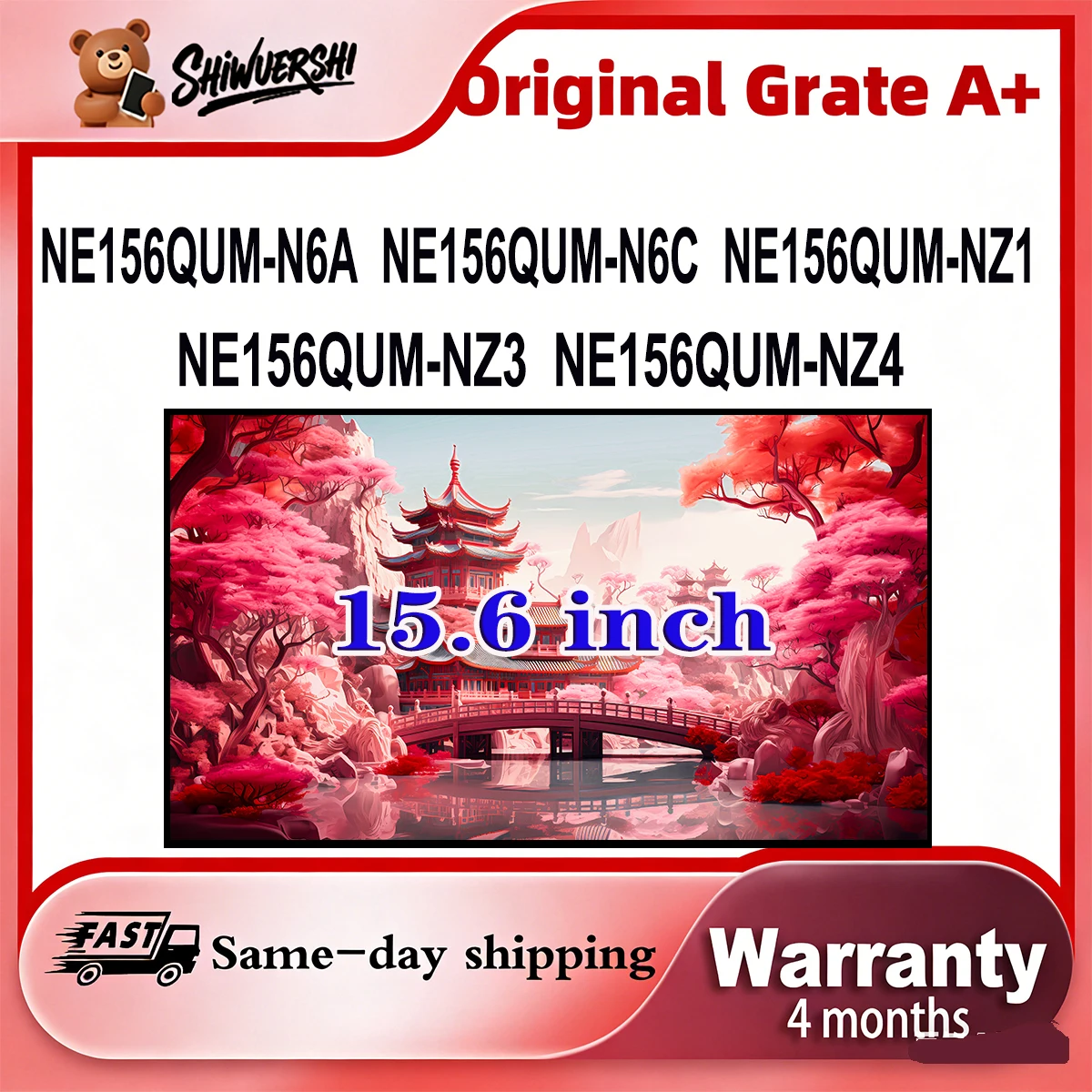 Original New A+ 15.6 inch Slim Laptop Lcd Screen Panel NE156QUM N6A NE156QUM N6C NE156QUM NZ1 NE156QUM NZ3 NE156QUM NZ4
Original New A+ 15.6 inch Slim Laptop Lcd Screen Panel NE156QUM N6A NE156QUM N6C NE156QUM NZ1 NE156QUM NZ3 NE156QUM NZ4