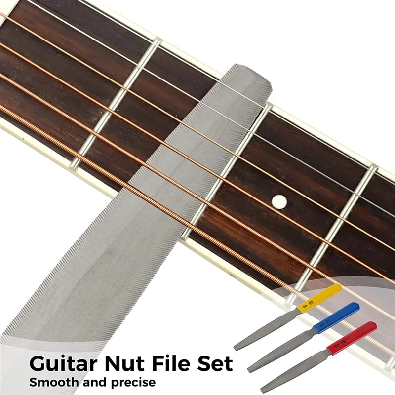 Bass Nut File Set, Carbon Steel Guitar Fret File, Guitar Repairing And Instrument Modifying Tools For Guitars
Bass Nut File Set, Carbon Steel Guitar Fret File, Guitar Repairing And Instrument Modifying Tools For Guitars