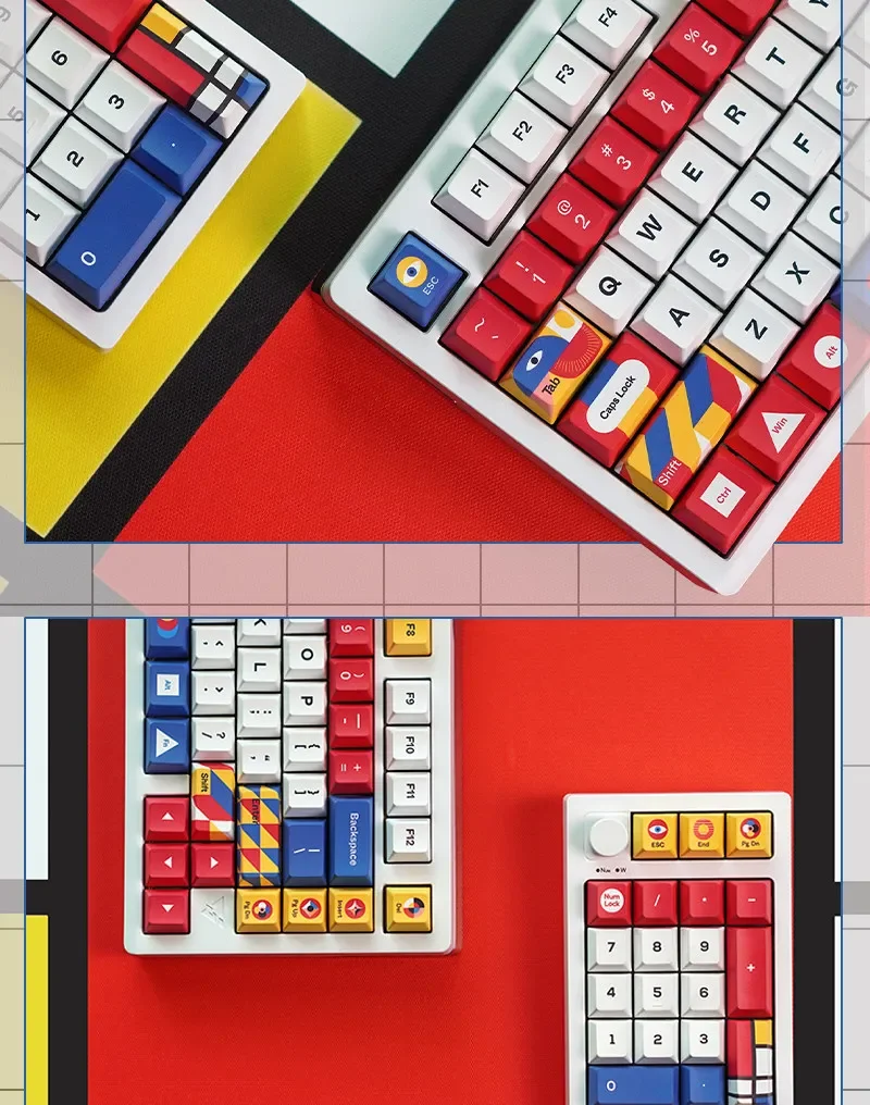 All primary color 152 keys full set of five-sided sublimation keycaps PBT original height
All primary color 152 keys full set of five-sided sublimation keycaps PBT original height